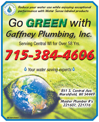 Reduce Water Use | Go Green With Gaffney Plumbing, Inc.